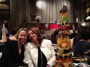 Me and Ang and the centerpiece made of dried fruit